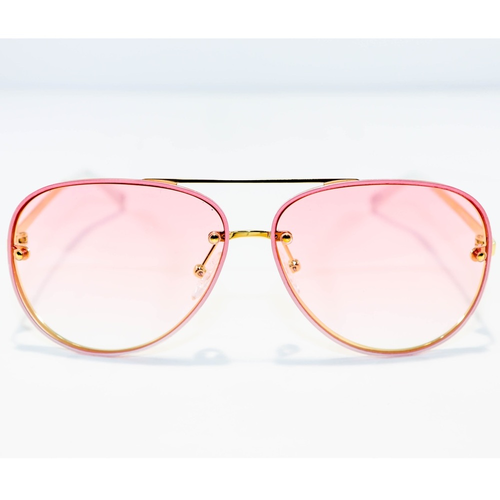Le Spec Pink Aviator Sunglasses